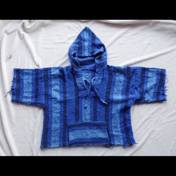 Tops - Short Sleeve Blue Baja Pullover / Surf Poncho